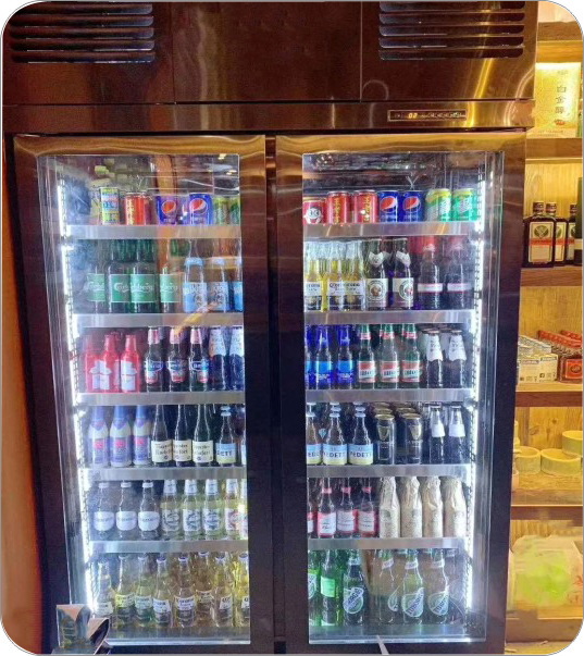 定制红酒柜（玫瑰金）灯光白光或暧光