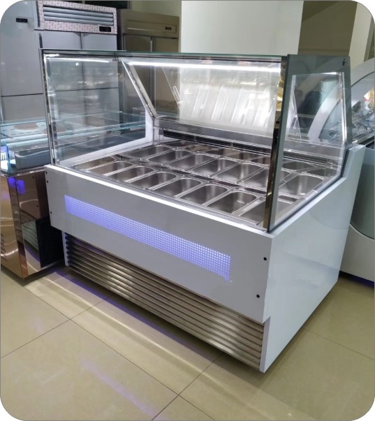 冰淇淋柜:桌上型、弧形、直角款式系列(可定制)