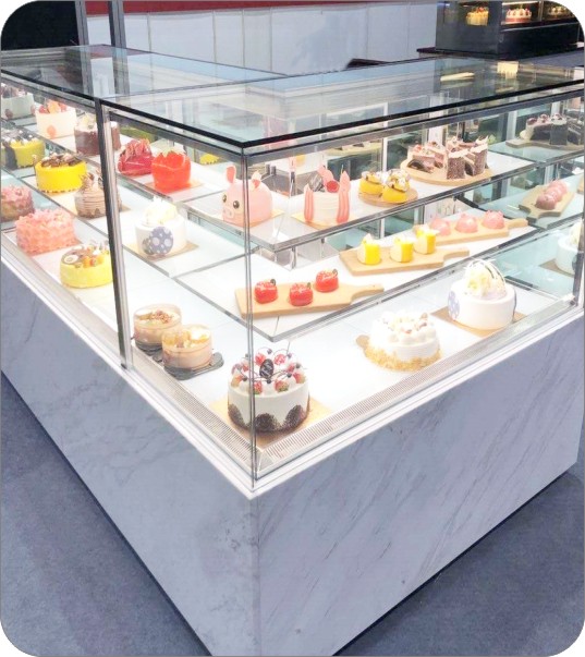 90度转角西点展示柜